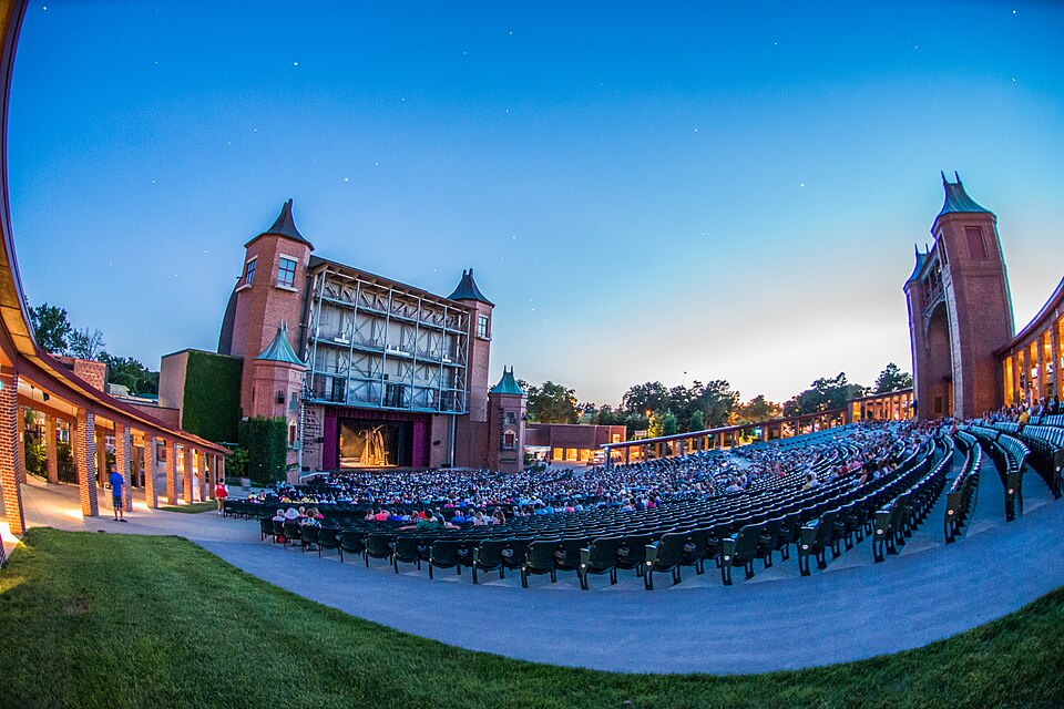 The Starlight Theatre stage seen from the house.